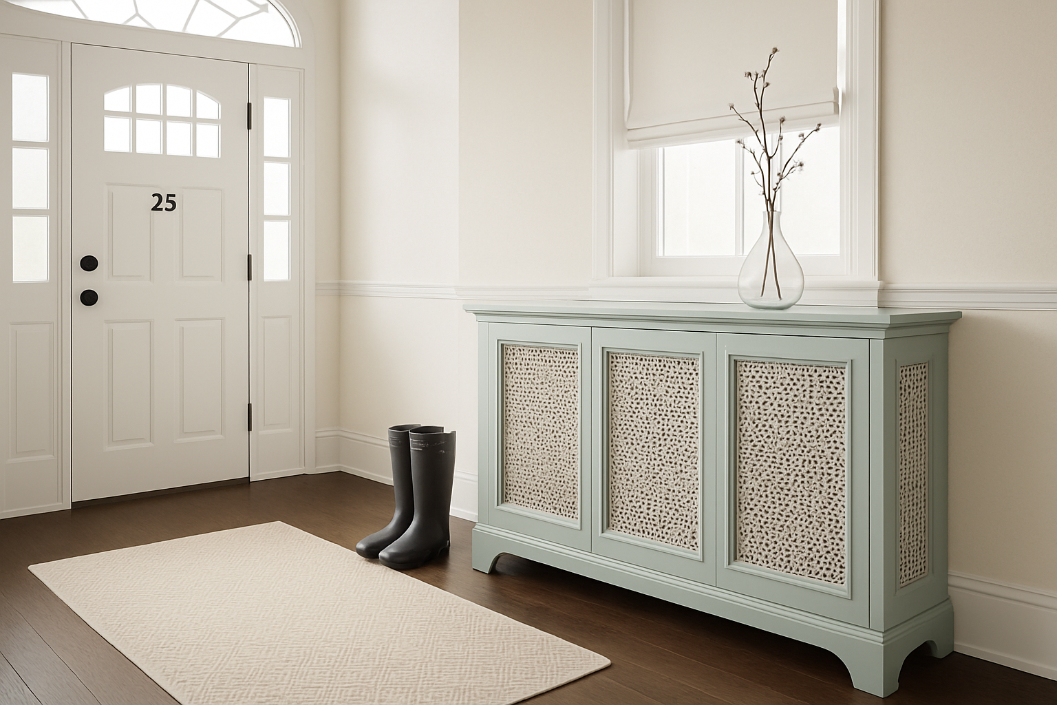 Как спрятать батарею в комнате