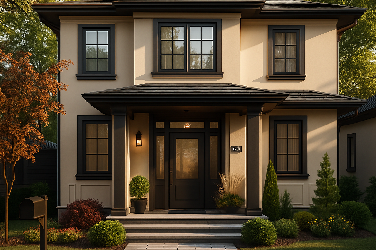 Дизайн фасада частного дома