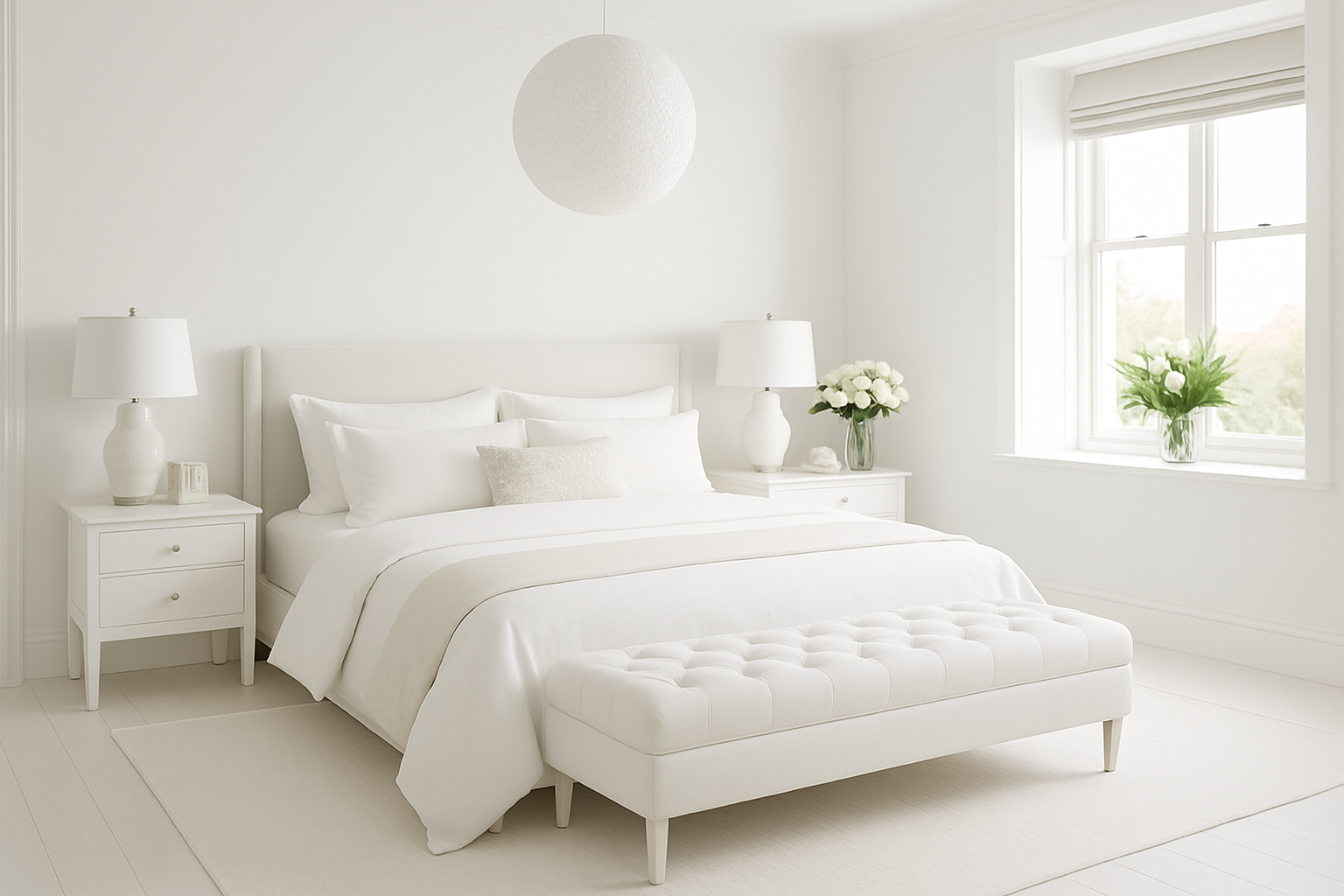 Интерьер в белом цвете: Плюсы и минусы